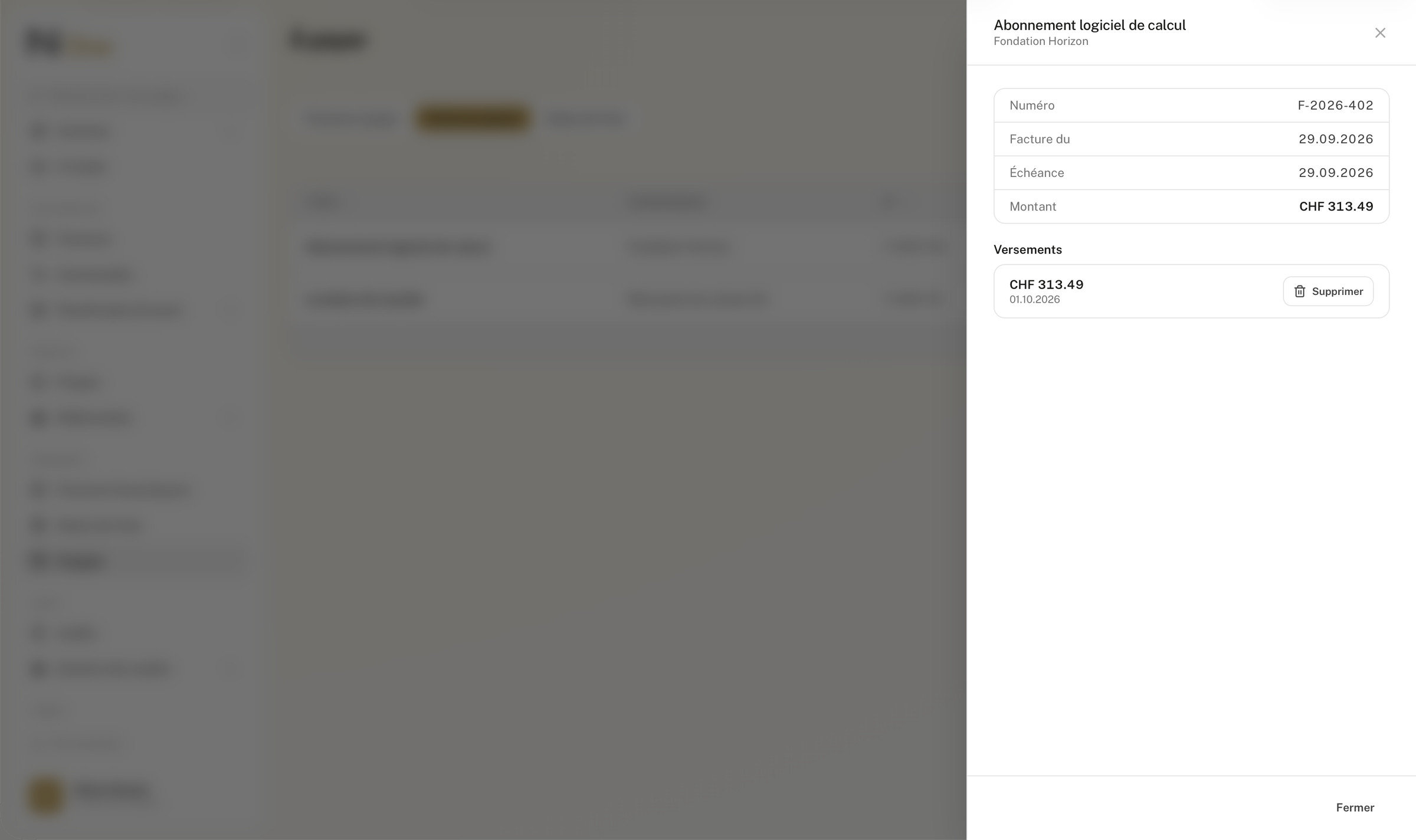 Une facture fournisseur imputée, et ce que sa validation en a dérivé